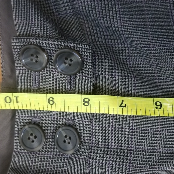 Wide Leg Gray with Hints of Purple Plaid Dress Pants by the Limited - Picture 6 of 11